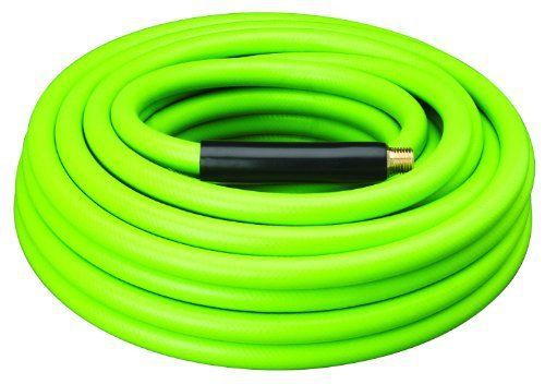 Amflo 577-50a green 300 psi rubber/pvc air hose 3/8&#034; x 50 with 1/4&#034; mnpt end fit for sale