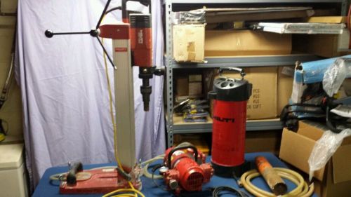 HILTI DD 130 Diamond CORE DRILL SYSTEM RIG with STAND, VACUUM PUMP, WATER  TANK
