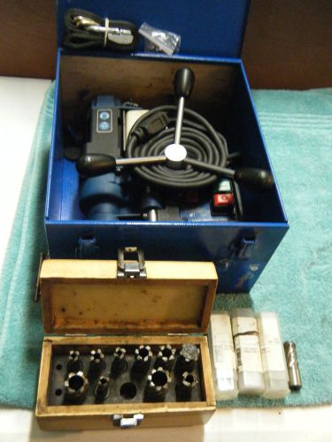 Steelmax d1 portable magnetic  drilling machine kit with extra bits for sale