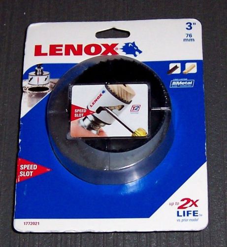 Lenox tools 1772021 3&#034; bi-metal speed slot hole saw for sale