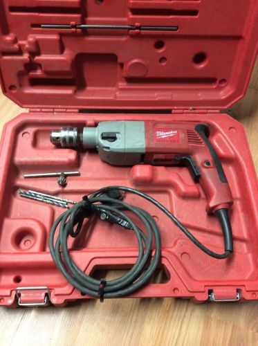 Milwaukee 1/2 inch hammer drill model #5378-20 w/case Heavy Duty Has Chuck