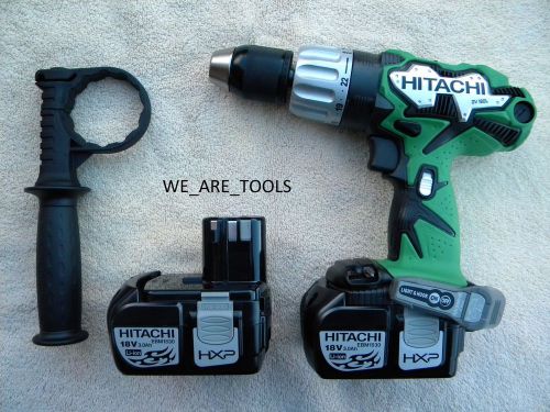 Hitachi dv18dl 18 volt cordless hammer drill,2 batteries ebm1830 18v hammerdrill for sale