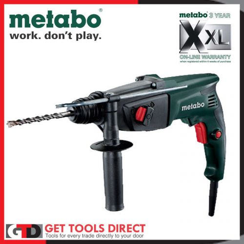 New metabo 2 mode rotary hammer drill 800 watt bhe 2444 variable speed 3 yr warr for sale