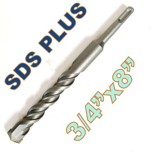 1 pc sds plus 3/4&#034;&#034;x8&#034; or 3/4&#034;x6&#034;x8&#034; concrete masonry hammer drill bit for sale