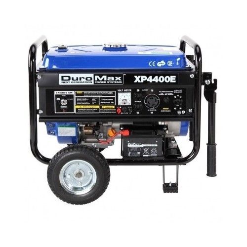 Gas powered generator duromax xp4400e 4,400 watt 7.0 hp 4-cycle electric start for sale