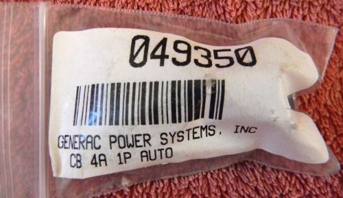 New GENERAC Power Systems Inc Circuit Breaker 4A 1P Auto #049350