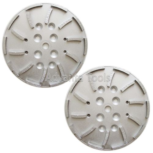 2pk 10” diamond grinding disc head for edco blastrac concrete grinder - 20 seg. for sale