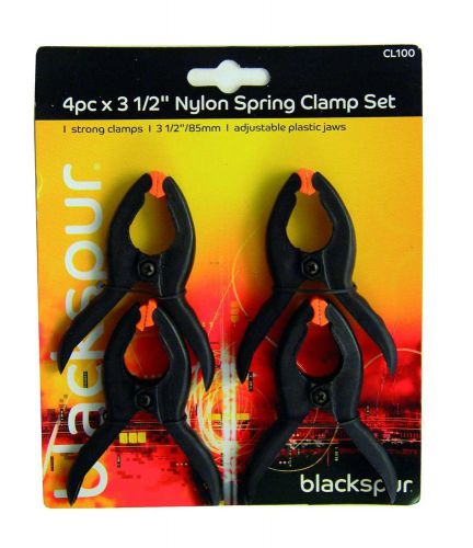 4 x MICRO SPRING CLAMP SET CLIP 90mm EASY GRIP MARKET STALL WORK BUILDING CLIP
