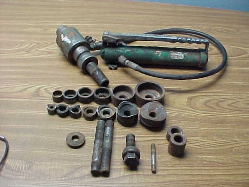 Used greenlee 7310? 746 ram 767 hand hydroulick knockout punch set for sale