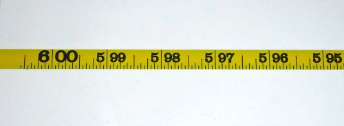 Metal adhesive backed ruler - 3/8 inch wide x 50 feet long - right - fractional for sale