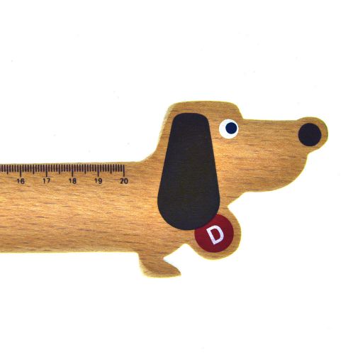 Sausage Dog Ruler - 200mm of Funky Waldi Basset Hound