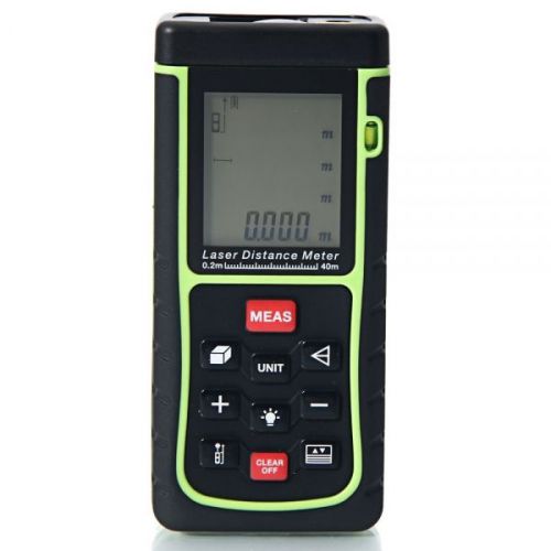 RZ-E40 1.9&#034; LCD 40m(131ft) Laser Distance Meter with Bubble Level Range Finder