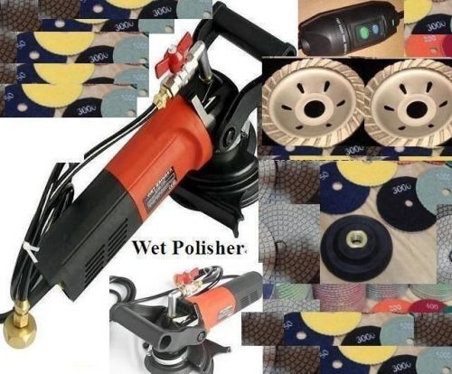 Variable speed concrete granite wet polisher polishing 29 pad 3 cup wheel stone for sale