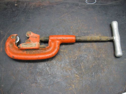 Ridgid no. 2a/202 heavy duty wide roll pipe cutter 1/8&#034; - 2&#034; capacity for sale
