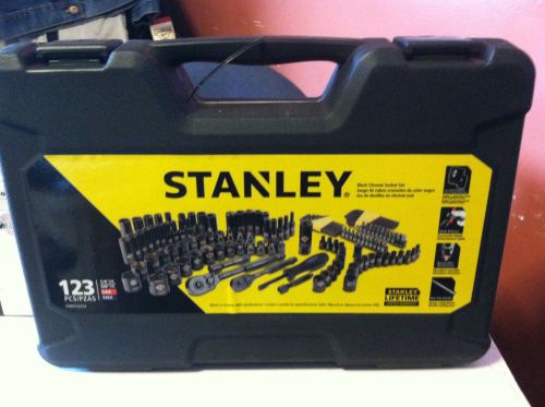 Stanley black chrome socket set 123pcs for sale