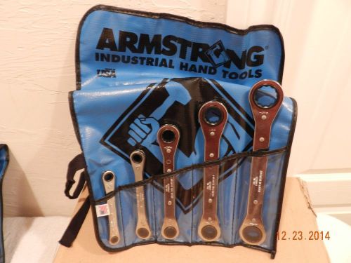 Armstrong 5 pc.  Double Box ratcheting Wrench SAE New Made in USA! Model 27-608