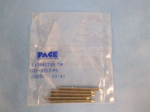 Pace 1121-0253-p5 030&#034; desoldering extractor tips (5 ea) for sx65a, sx55a, sx40a for sale