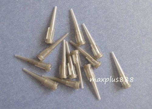 100pcs TT Blunt dispensing needles plastic tapered tips 16Gauge Grey
