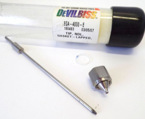 New devilbiss ega 4000e  eghv touch up gun tip needle &amp; gasket rebuild kit hvlp for sale