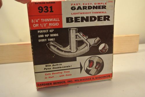 Gardner pipe Bender New