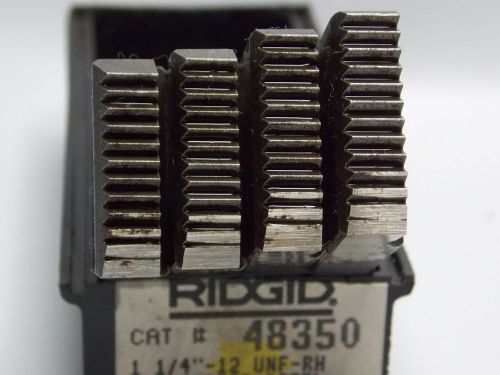 Ridgid 48350 1-1/4&#034;-12 unf bolt threading dies rh hs universal heads - new 1.25 for sale
