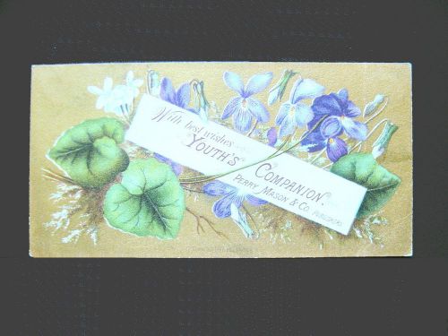 Victorian trade card=HOLLY SCROLL SAW for Crafts=Floral Display