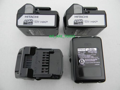 4 HITACHI BSL1840 18V LI-ION 4.0 AH SLIDE BATTERY FOR CORDLESS DRILL,SAW,WRENCH