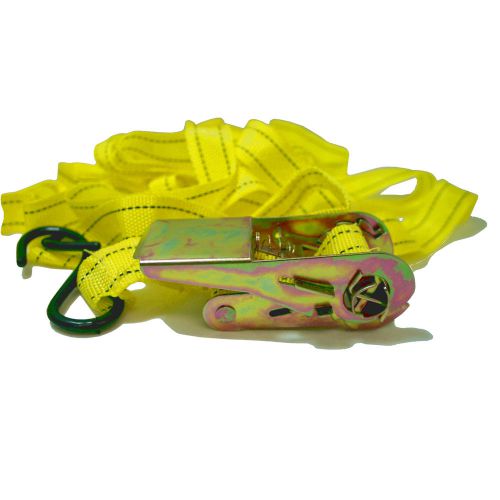 NEW Ratchet tie down strap, 1&#034;x 15&#039; tie-down, 1 PIECE, ORDER WHAT YOU NEED!