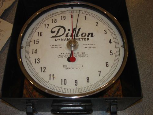 Dillon Dynometer with case 20,000 # Model