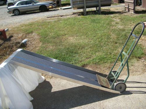 New aluminum hand truck dollie ramp portable 20&#034; x 48&#034; strong for sale