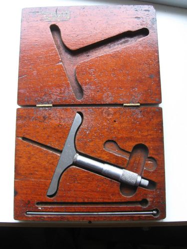 Starrett American Micrometer in Wood Case