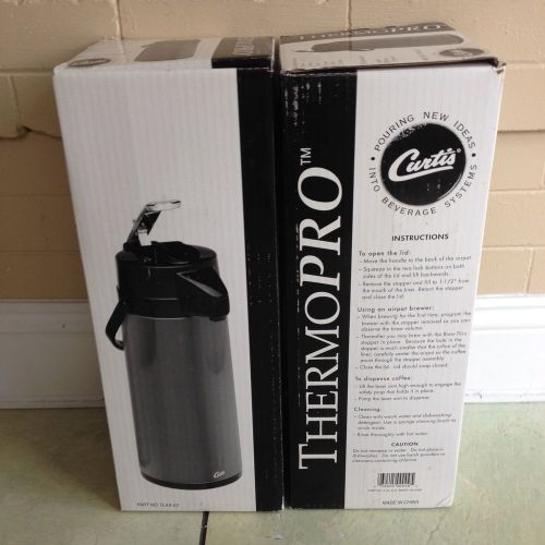 *NEW IN BOX* 2 CURTIS THERMO - PRO 2.2 Liter STAINLESS AIRPOT MODEL-TLXA - 22