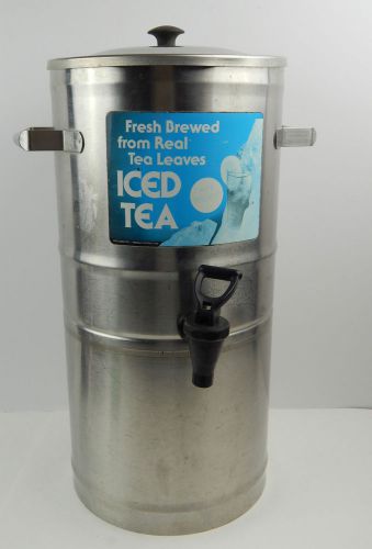 BUNN O MATIC Stainless Steel ICED TEA DISPENSER 3 Gallon GOOD CONDITION