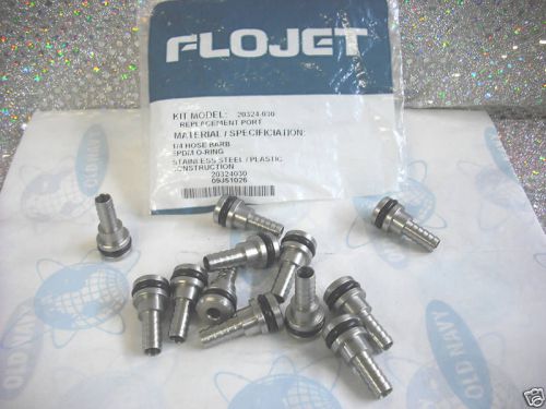 Flojet fitting 1/4 ss hose barb straight product in/out for sale