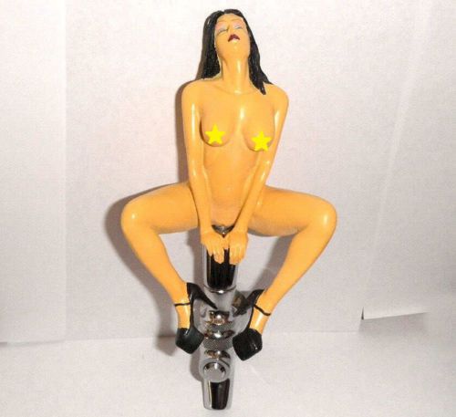 NAKED GIRL Beer tap handle Stripper woman Nude new woman bar pin up