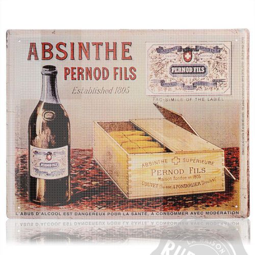 Pernod fils metal plaque - absinthes.com for sale