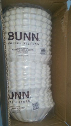 NEW CASE BUNN PAPER COFFEE FILTERS 1000/ CASE 1M 20115.1002 COMMERCIAL