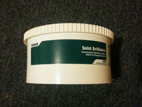 Ecolab solid brilliance 25395 concentrated solid rinse additive 2.5 pounds new for sale