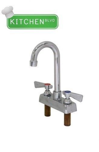 4&#034; deck mount faucet w/ 5&#034; gooseneck spout for sale