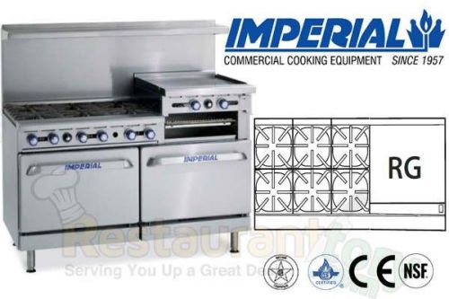 Imperial comm restaurant range 60&#034; w/ 24&#034; griddle oven propane ir-6-rg24-xb for sale