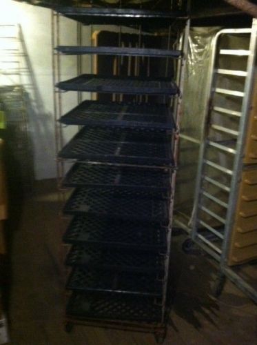 Bakery / bread rack with 11 trays and extra trays -MUST SELL! SEND ANY ANY OFFER