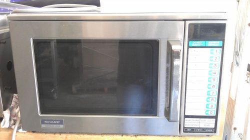 Sharp r-22gtf 1,200 watt commercial microwave oven - 10 pads for sale