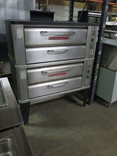 BLODGETT 911P DOUBLE PIZZA BAKERY DECK OVEN WITH 901 ROASTING OVEN - GREAT SHAPE