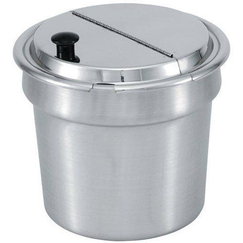 NEW Vollrath 47488 Stainless Steel Hinged Inset Cover with Knob Handle  Mirror F