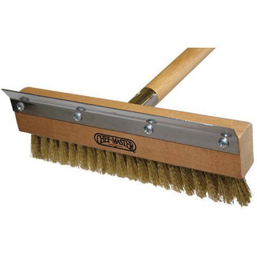 Pizza Oven Brush With 40 Inch Handle  10 Inch Head
