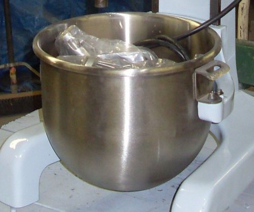12qt mixer bowl for a hobart a120  12 qt mixer new bowl stainless steel for sale