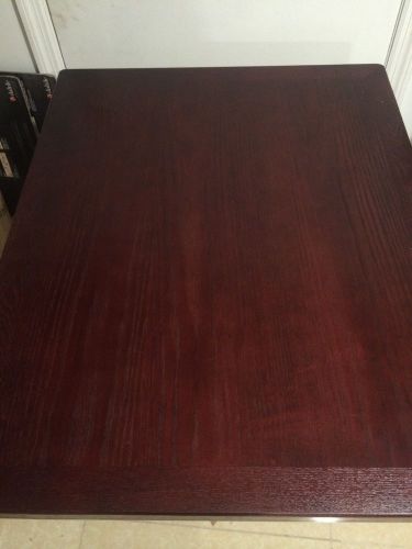 Resin  Coated table tops 30&#034;x30&#034;  (Mahogany color)