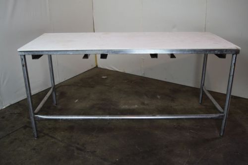 Stainless Steel Cutting Board Table with 3 Undercounter Slots
