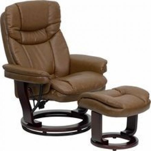 Flash Furniture BT-7821-PALIMINO-GG Contemporary Palomino Leather Recliner and O