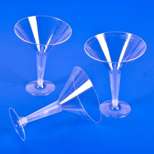 NEW Plastic Clear Martini Glass (20 Pieces Per Case) - 097138742063